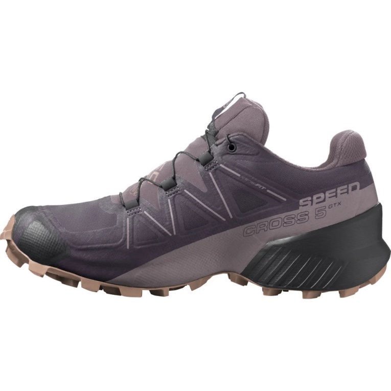 Sapatilhas Trail Running Salomon Speedcross 5 GTX Feminino Marrom | PT M96081